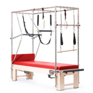 Elina Pilates Cadillac Reformer Elite - trapéz asztal reformerrel Szín: Piros