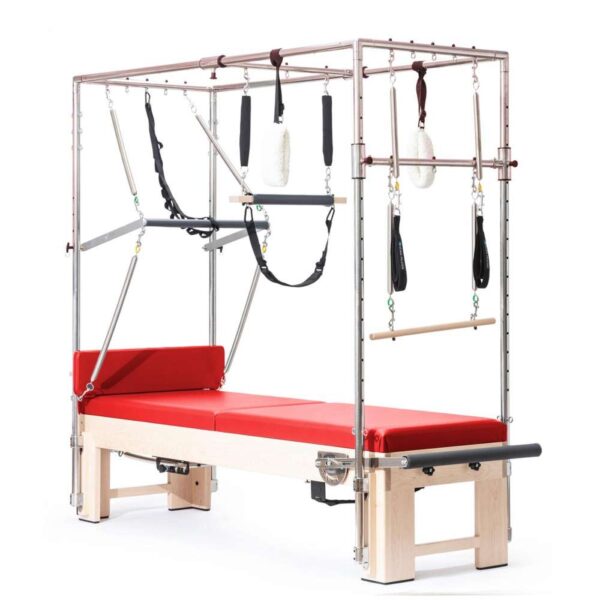 Elina Pilates Cadillac Reformer Elite - trapéz asztal reformerrel Szín: Piros