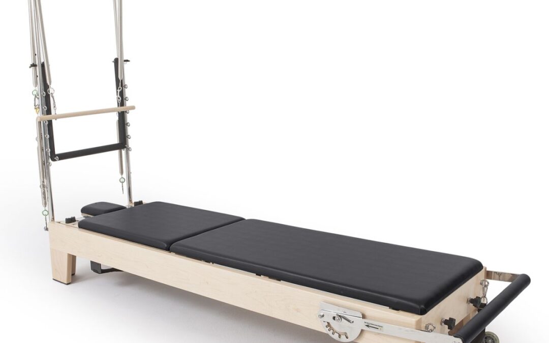 Elina Pilates Elite Wood Reformer 245 cm Szín: Fekete toronnyal