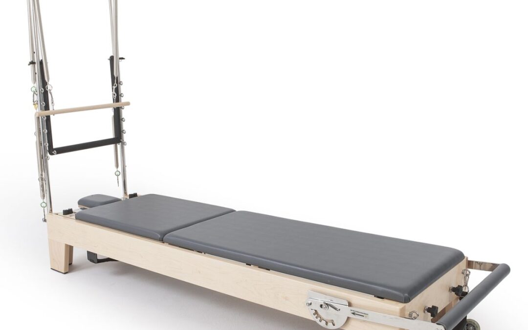 Elina Pilates Elite Wood Reformer 245 cm Szín: Szürke toronnyal