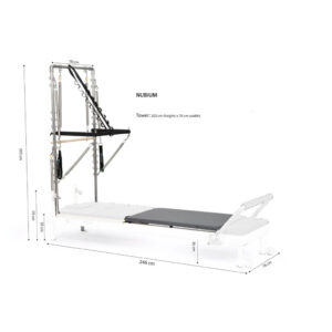Elina Pilates Nubium Reformer 249 cm Szín: Tower