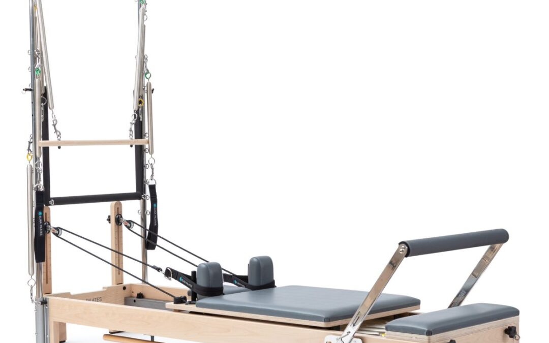 Elina Pilates Wooden Reformer Lignum 242 cm Szín: Szürke toronnyal