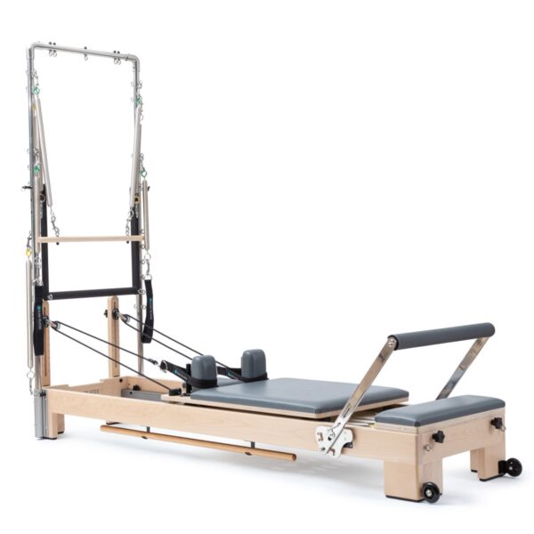 Elina Pilates Wooden Reformer Lignum 242 cm Szín: Szürke toronnyal