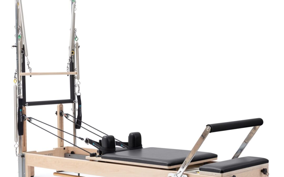 Elina Pilates Wooden Reformer Lignum 242 cm Szín: Fekete toronnyal
