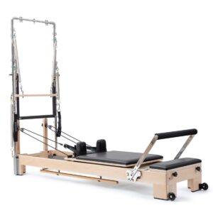 Elina Pilates Wooden Reformer Lignum 242 cm Szín: Fekete toronnyal