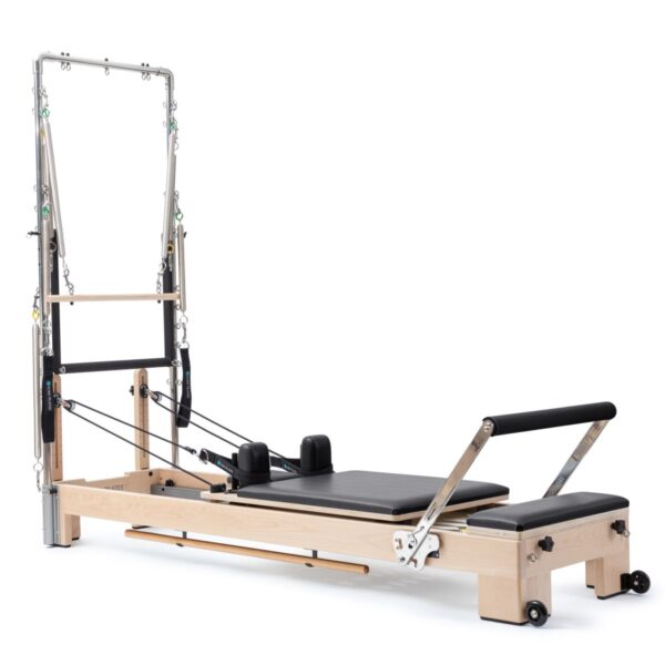 Elina Pilates Wooden Reformer Lignum 242 cm Szín: Fekete toronnyal