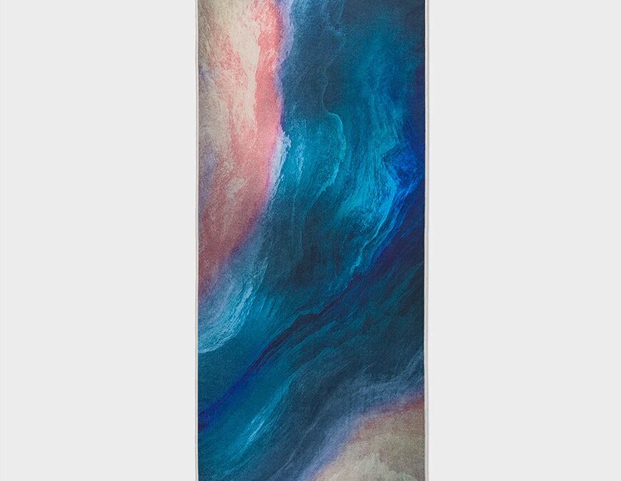 Manduka Yogitoes Premium csúszásmentes jógatörölköző 180 x 61 cm Szín: Shoreline Sand