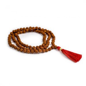 Lotuscrafts Lotuscratfs Rudraksha Mala piros gyöngyök