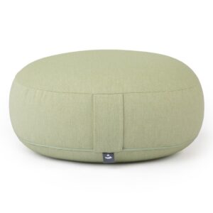 Bodhi Yoga Bodhi BIG RONDO széles meditációs párna CLASSIC Dobby 38,5 x 18,5 cm tönköly töltelék Szín: Világoszöld