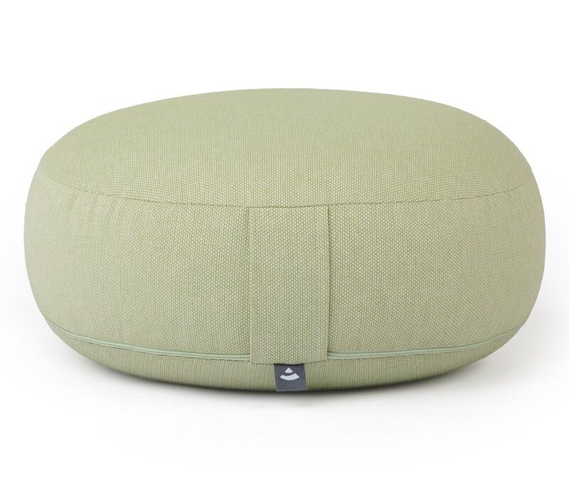 Bodhi Yoga Bodhi BIG RONDO széles meditációs párna CLASSIC Dobby 38,5 x 18,5 cm tönköly töltelék Szín: Világoszöld