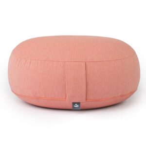 Bodhi Yoga Bodhi BIG RONDO széles meditációs párna CLASSIC Dobby 38,5 x 18,5 cm tönköly töltelék Szín: Korall
