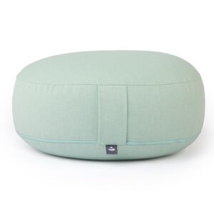 Bodhi Yoga Bodhi BIG RONDO széles meditációs párna CLASSIC Dobby 38,5 x 18,5 cm tönköly töltelék Szín: Menta