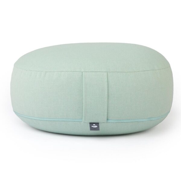 Bodhi Yoga Bodhi BIG RONDO széles meditációs párna CLASSIC Dobby 38,5 x 18,5 cm tönköly töltelék Szín: Menta