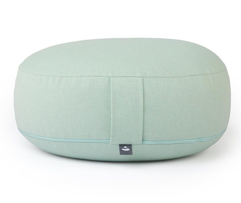Bodhi Yoga Bodhi BIG RONDO széles meditációs párna CLASSIC Dobby 38,5 x 18,5 cm tönköly töltelék Szín: Menta