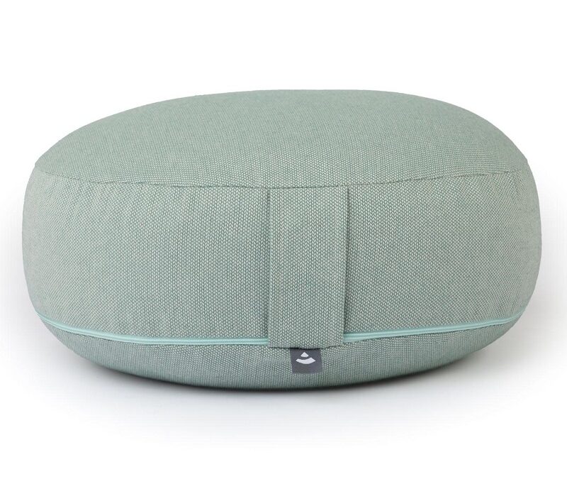 Bodhi Yoga Bodhi BIG RONDO széles meditációs párna CLASSIC Dobby 38,5 x 18,5 cm tönköly töltelék Szín: Zöld (petrol)