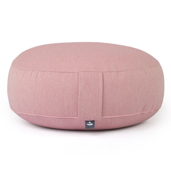 Bodhi Yoga Bodhi BIG RONDO széles meditációs párna CLASSIC Dobby 38,5 x 18,5 cm tönköly töltelék Szín: Rózsaszín