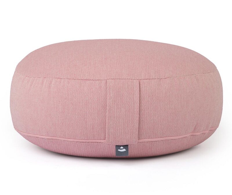 Bodhi Yoga Bodhi BIG RONDO széles meditációs párna CLASSIC Dobby 38,5 x 18,5 cm tönköly töltelék Szín: Rózsaszín