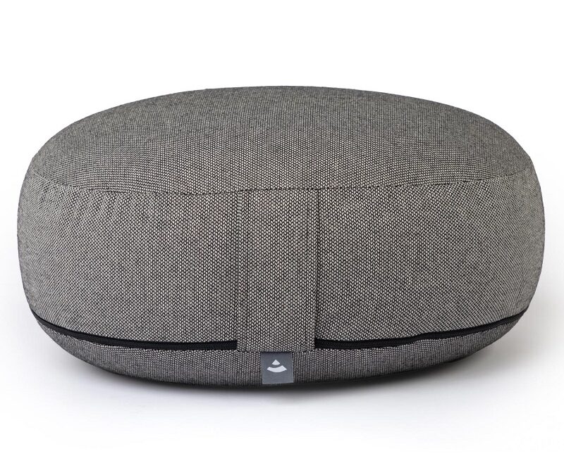 Bodhi Yoga Bodhi BIG RONDO széles meditációs párna CLASSIC Dobby 38,5 x 18,5 cm tönköly töltelék Szín: Fekete