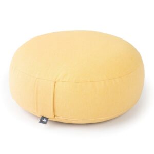 Bodhi Yoga Bodhi BIG RONDO széles meditációs párna CLASSIC Dobby 38,5 x 18,5 cm tönköly töltelék Szín: Sárga
