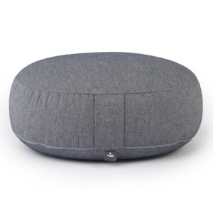 Bodhi Yoga Bodhi BIG RONDO széles meditációs párna CLASSIC Dobby 38,5 x 18,5 cm tönköly töltelék Szín: Sötétkék