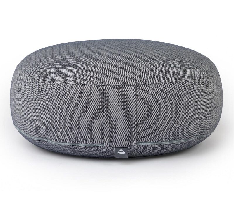 Bodhi Yoga Bodhi BIG RONDO széles meditációs párna CLASSIC Dobby 38,5 x 18,5 cm tönköly töltelék Szín: Sötétkék