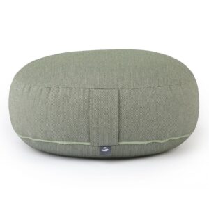 Bodhi Yoga Bodhi BIG RONDO széles meditációs párna CLASSIC Dobby 38,5 x 18,5 cm tönköly töltelék Szín: Zöld