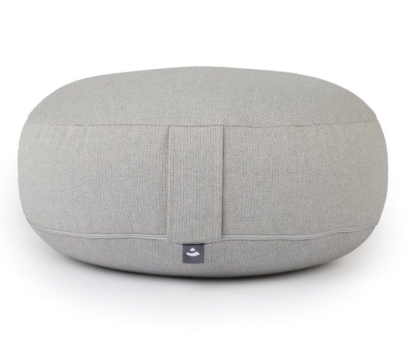 Bodhi Yoga Bodhi BIG RONDO széles meditációs párna CLASSIC Dobby 38,5 x 18,5 cm tönköly töltelék Szín: szürke