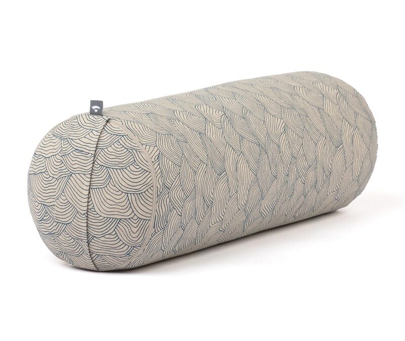 Bodhi Yoga Bolster Classic LAHARI 62 x 22 cm tönköly töltelék Szín: Kék