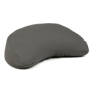 Bodhi Yoga utazó meditációs párna YOGI MOON Mini ECO hajdinával töltött 33 x 13 x 17 cm Szín: Antracit (szürke)