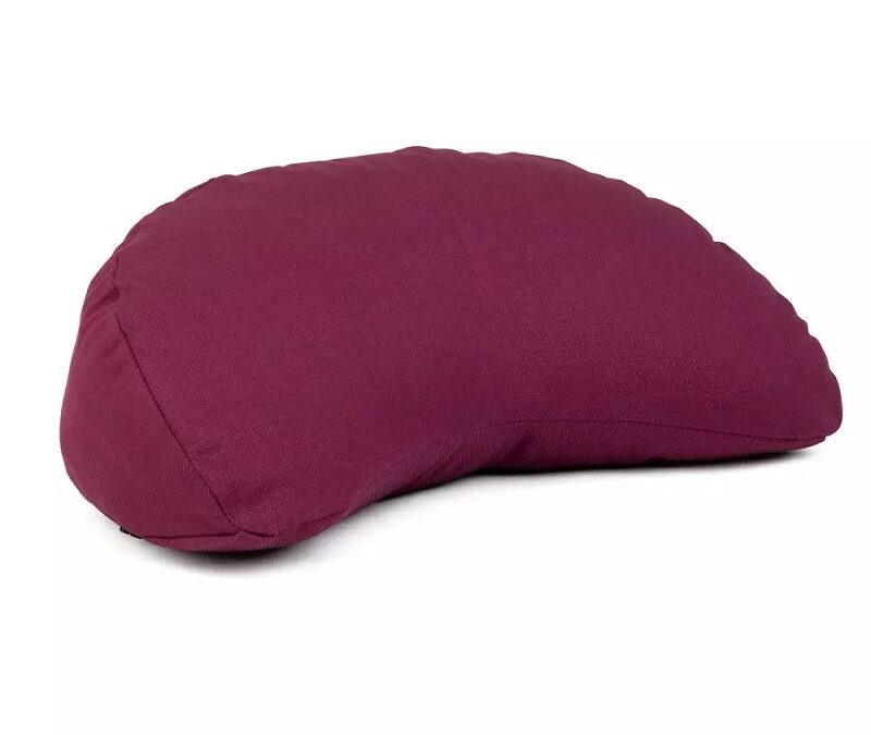Bodhi Yoga utazó meditációs párna YOGI MOON Mini ECO hajdinával töltött 33 x 13 x 17 cm Szín: Padlizsán (lila)