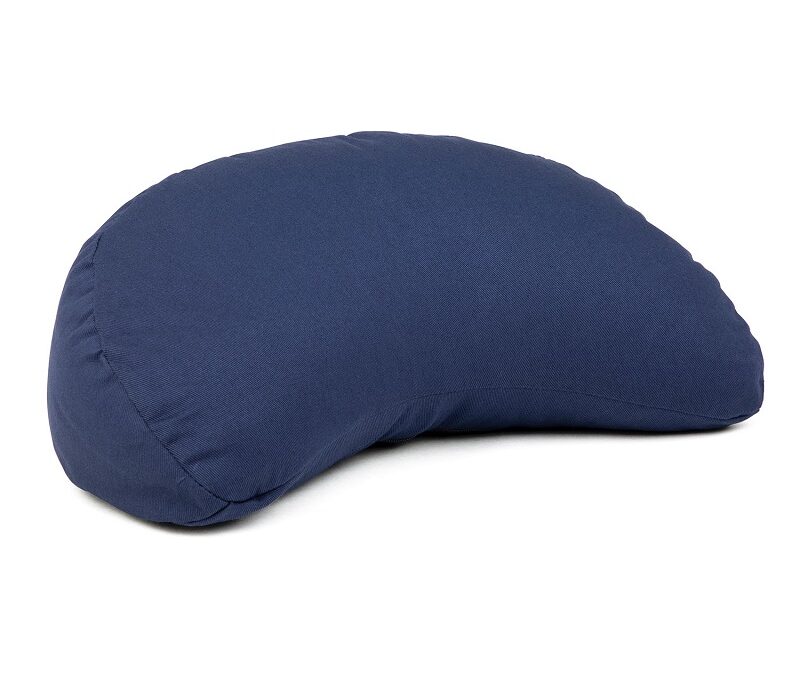 Bodhi Yoga utazó meditációs párna YOGI MOON Mini ECO hajdinával töltött 33 x 13 x 17 cm Szín: Sötétkék