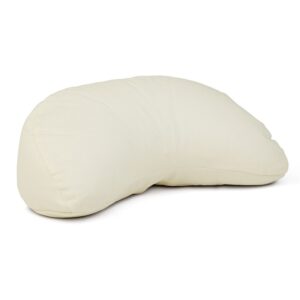 Bodhi Yoga utazó meditációs párna YOGI MOON Mini ECO hajdinával töltött 33 x 13 x 17 cm Szín: Bézs (ecru)