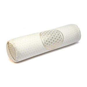 Phoenix Import Yogi & Yogini Bolster jógahenger ECO szimbólummal hajdina 100% bio pamut 60 x 16 cm Szín: fehér