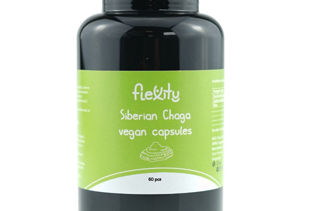 Flexity Siberian chaga 60 vegán kapszula (300mg/kapszula)