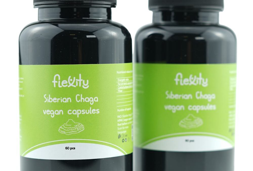 Flexity Siberian chaga 60 db vegán kapszula (300mg/kapszula) – 2x-os készlet