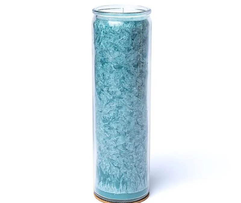 Phoenix Import Phoenix sztearin gyertya illat nélkül, színes 21 cm Szín: Világoskék (Aqua)