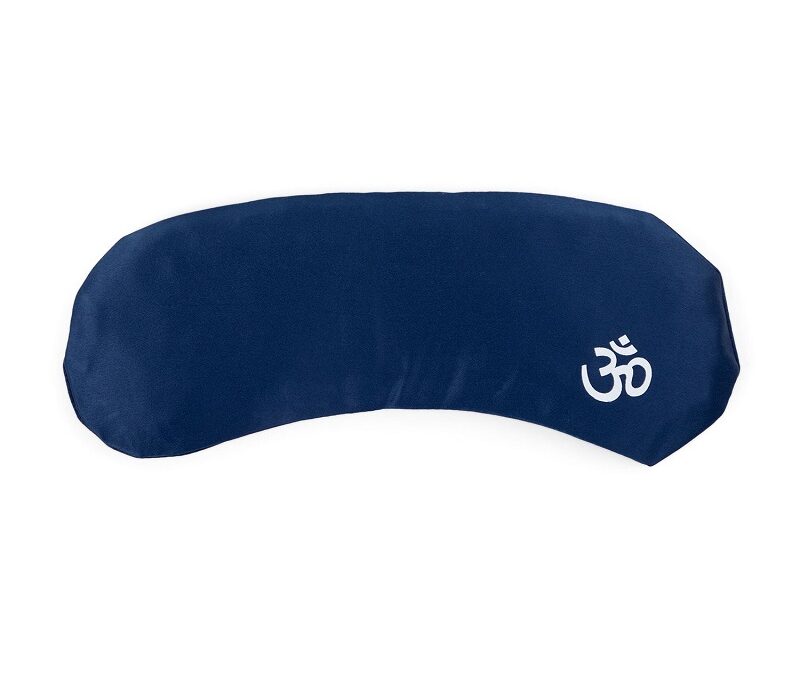 Bodhi Yoga Bodhi meditációs szempárna OM bio levendulával 23 cm Szín: Sötétkék