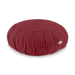 Lotuscrafts Meditációs párna Zafu Zen 35 x 15 cm kapok Szín: Bordó