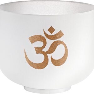 MEINL Sonic Energy Crystal Singing Bowl Om 20,3 cm 432 Hz C#5 mallettel