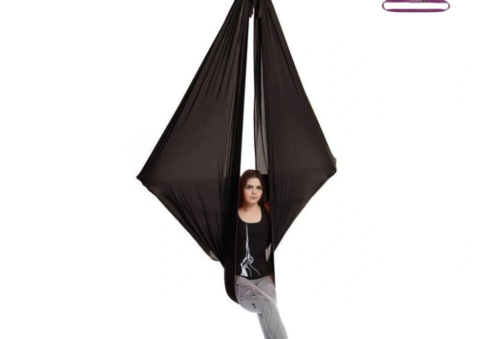 Aerialsilks Aerial Yoga Hammock AIR háló Fly jógához és Aerial jógához – 7 m Szín: Fekete