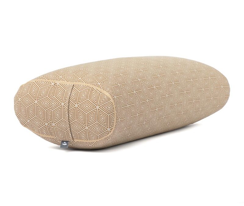 Bodhi Yoga OVAL jógahenger 72,5 x 30 x 17 cm tönkölyvel töltve Szín: Arany
