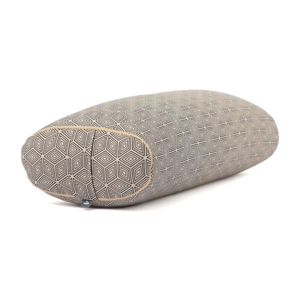Bodhi Yoga OVAL jógahenger 72,5 x 30 x 17 cm tönkölyvel töltve Szín: Fekete