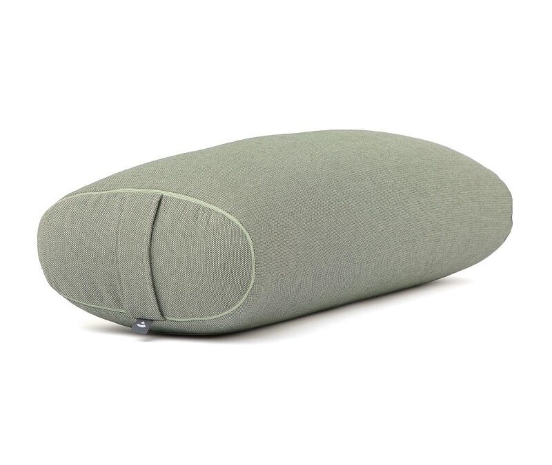Bodhi Yoga OVAL jógahenger 72,5 x 30 x 17 cm tönkölyvel töltve Szín: Zöld