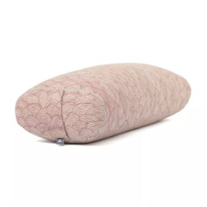 Bodhi Yoga OVAL jógahenger 72,5 x 30 x 17 cm tönkölyvel töltve Szín: Piros (hullámok)