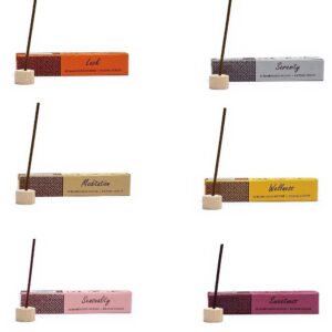 Phoenix Import Herbal incense bambooless füstölőpálcák kis tartóval 34 g Illat: Complicity