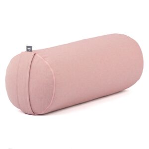 Bodhi Yoga Bolster Classic Dobby 62 x 22 cm tönköly töltelék Szín: Rózsaszín