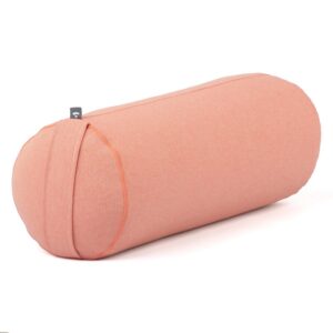 Bodhi Yoga Bolster Classic Dobby 62 x 22 cm tönköly töltelék Szín: Korall