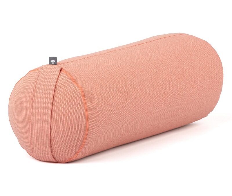 Bodhi Yoga Bolster Classic Dobby 62 x 22 cm tönköly töltelék Szín: Korall
