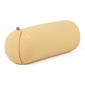 Bodhi Yoga Bolster Classic Dobby 62 x 22 cm tönköly töltelék Szín: Sárga