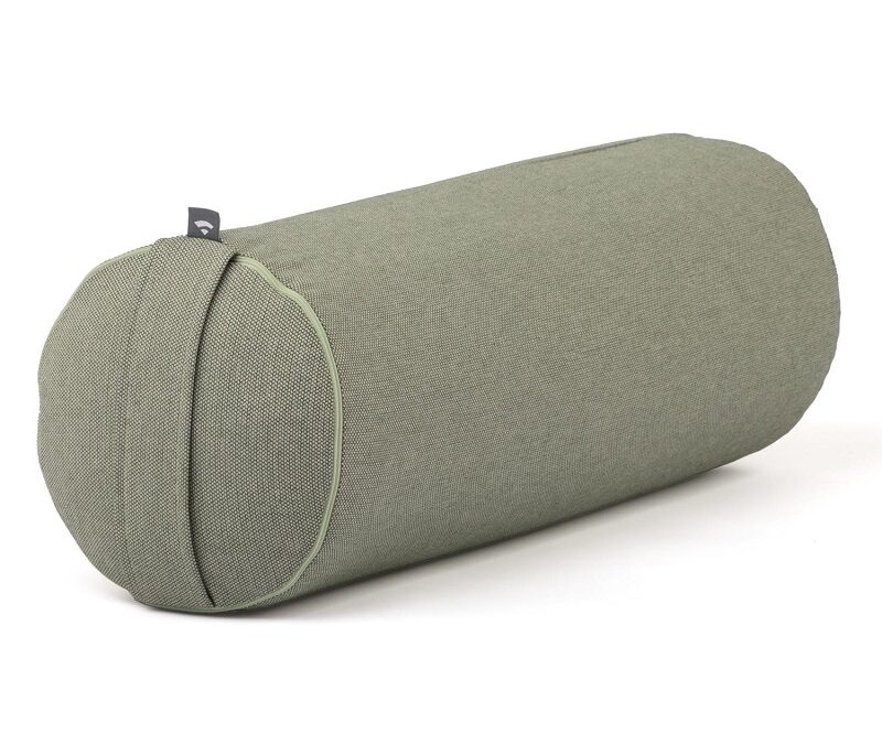 Bodhi Yoga Bolster Classic Dobby 62 x 22 cm tönköly töltelék Szín: Zöld